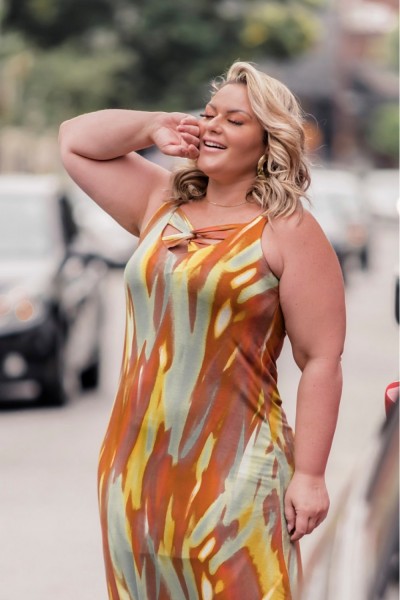 Vestido predilect's plus size Bernadete