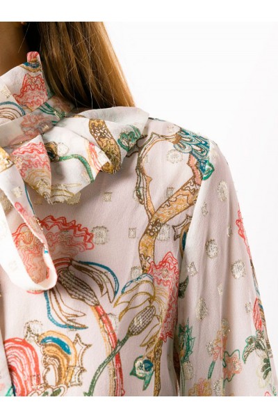Blusa floral estampado de seda, Chloé